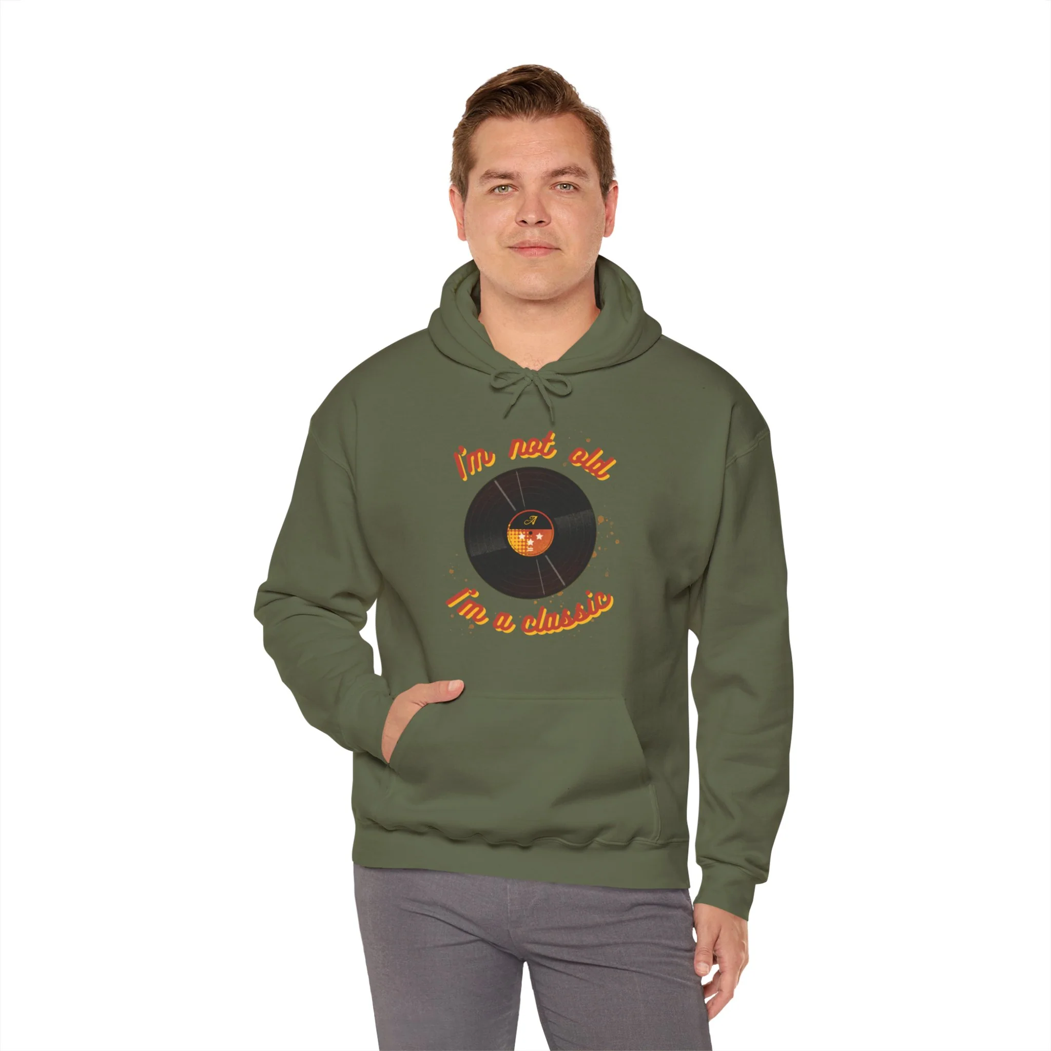 'I'm Not Old, I'm a Classic' Men's Hoodie - Image 15