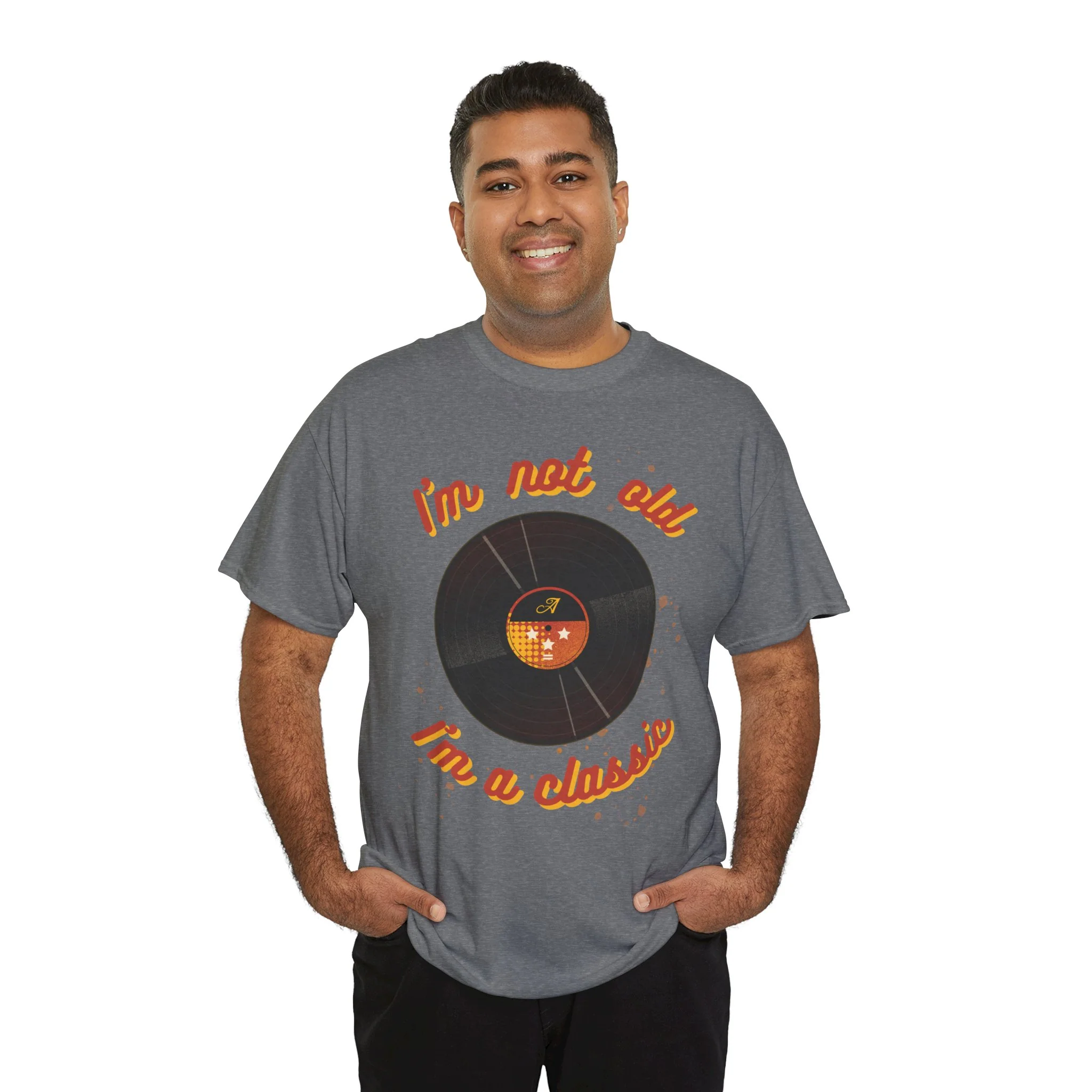 'I'm Not Old, I'm a Classic' Men's Vinyl Record T-Shirt - Image 33