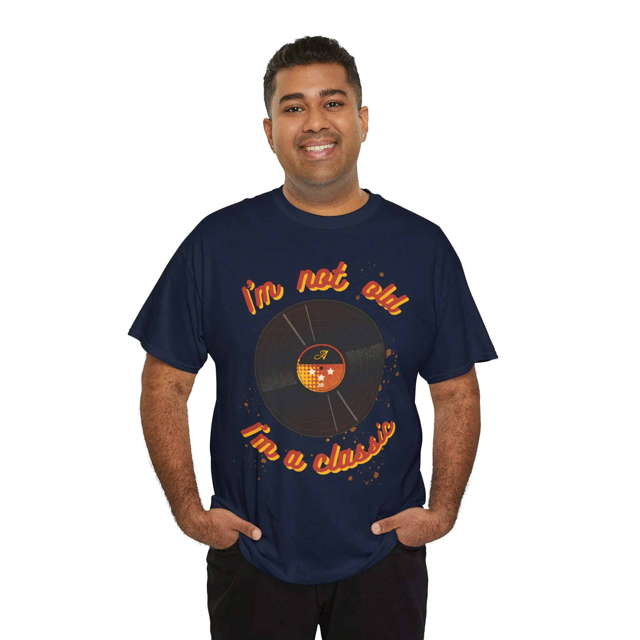'I'm Not Old, I'm a Classic' Men's Vinyl Record T-Shirt - Image 47