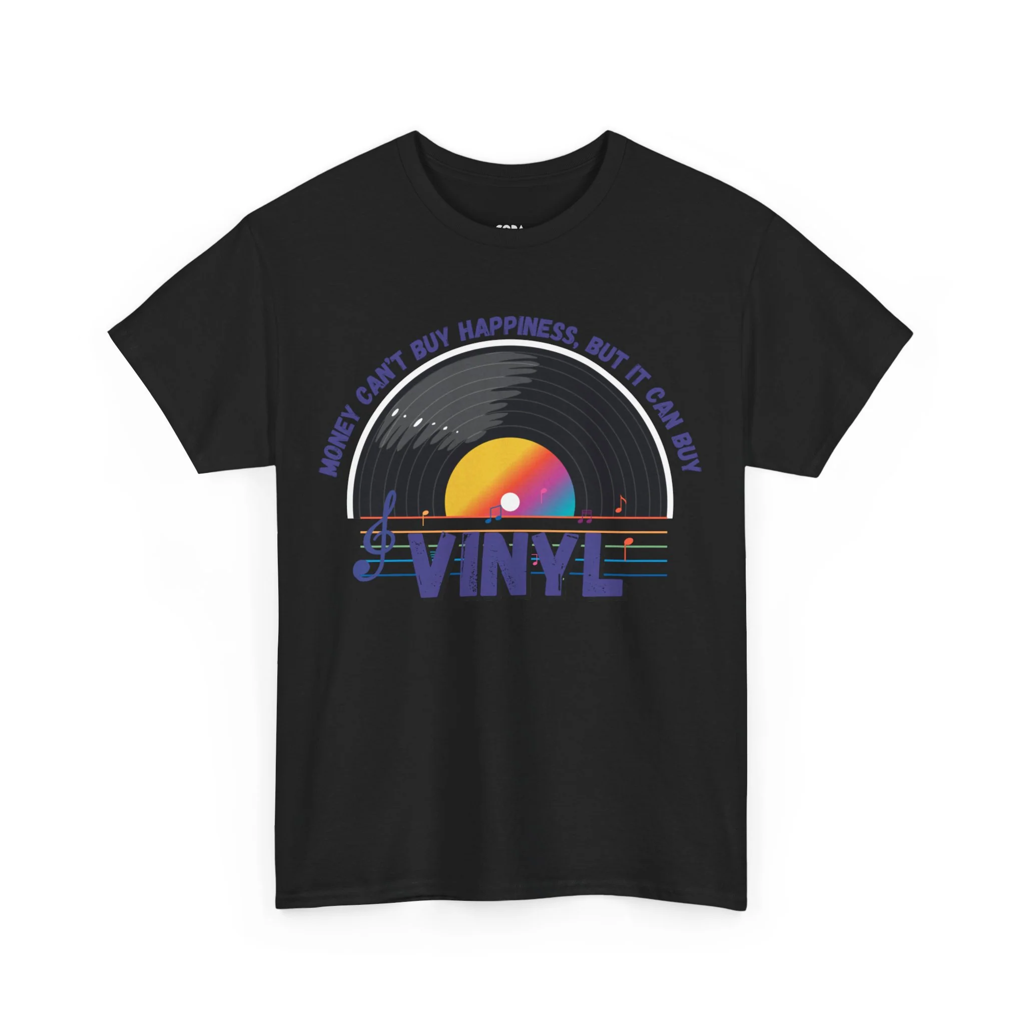 'Money Can't Buy Happiness, But It Can Buy Vinyl' Men's T-Shirt - Image 9